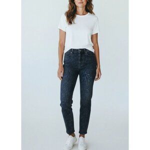 Old Navy Womens Rock Star Skinny Jeans Size 4 Blue Acid Wash Mid-Rise Denim Stre